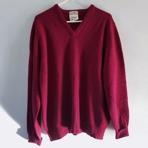 Vintage L.L. Bean lambswool v-neck sweater XL